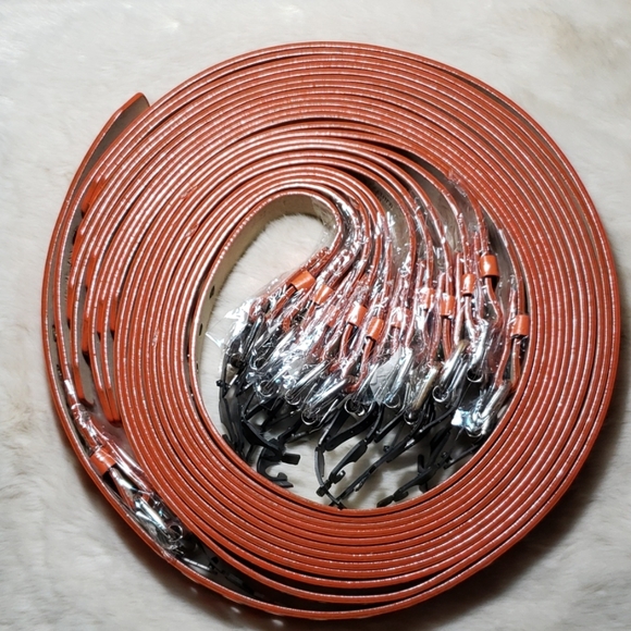 Orange Genuine Leather Variable size belts - Picture 8 of 8